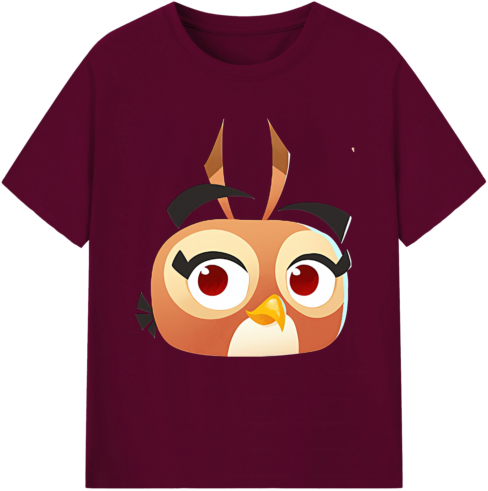 （画像用） Angry Birds アングリーバード レディースカジュアルプリントTシャツ（綿100％）